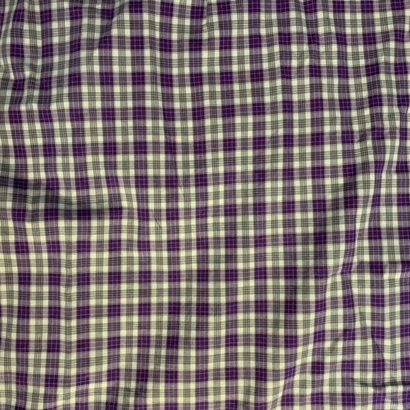 Cinch Shirt Mens Medium Purple White Plaid Button Down Cowboy Western Rodeo - Picture 9 of 16